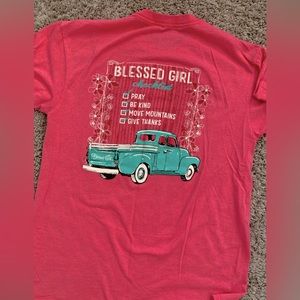 Blessed Girl pink T